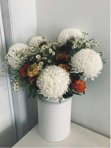 Architectural column florals